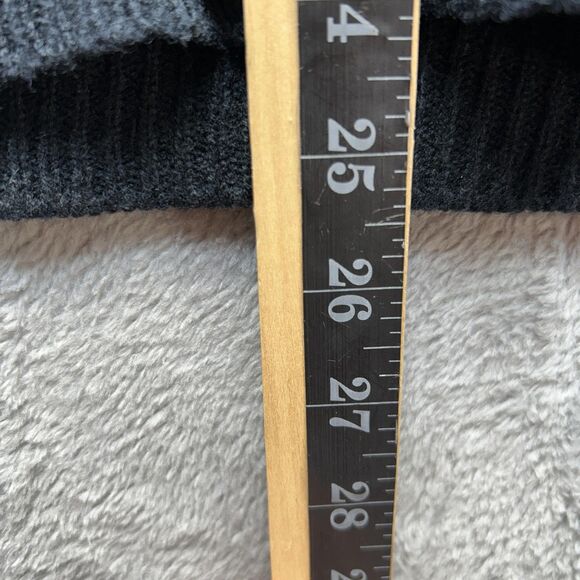 Vintage Cardigan Sweater Mens Medium Black Aztec Knit 80s Preppy Eclectic Y2K - Picture 5 of 13